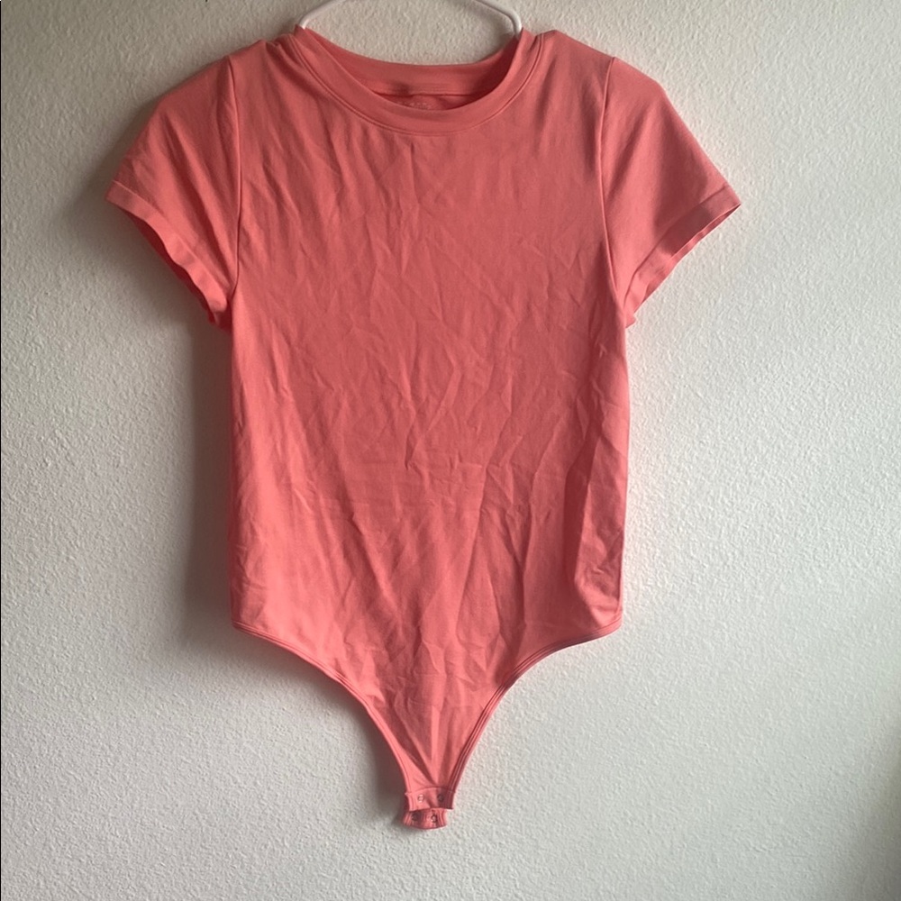 Wild Fable Pink Bodysuit Classic Scoop Neck